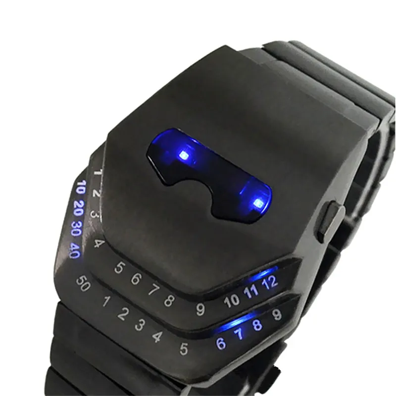 Mode Led Digitale Horloge Luxe Mannen Vrouwen Iron Creative Cobra Snake Horloges Horloge Relogios Masculinos Feminino