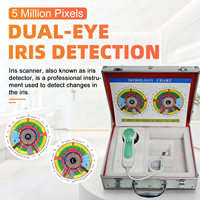 Máquina de Análisis de Iris, Cámara Oftalmológica de 12 MP con Software de Prueba, Analizador de Iris para Uso Doméstico, Escáner de Salud con Imágenes HD