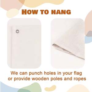 Bandera Rectangular Personalizada de Poliéster con Impresión Digital Ecológica, 15x11 Pulgadas, para Colgar en la Pared, Venta al Por Mayor del Fabricante - Product Image 3