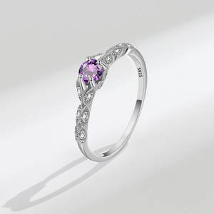 ラグジュアリー925スターリングシルバーレディース婚約結婚指輪クリスタルキュービックジルコニアパーティー記念日ファッション - Product Image 4