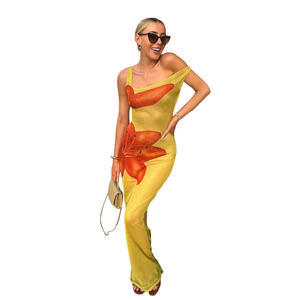 2024 estate nuova e N stile Sexy prospettiva Slim Fit scollato bretelle bretelle lungo bretelle - Product Image 4