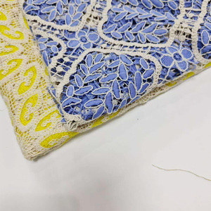 Vải thêu cotton Jacquard, ren thêu mắt cáo dùng cho đám cưới và túi xách, kiểu in họa tiết - Product Image 5