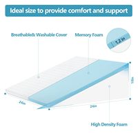 Alivio del dolor Anti ronquidos Cama médica barata para pacientes Cama triangular de 30 grados Almohada de cuña ajustable Cuña grande