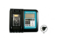 Compatible avec le chargeur de batterie au lithium Makita 14,4V-18V avec écran LCD