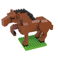 Microbloques de Animales 3D, Bloques de Construcción Educativos DIY, Modelo de Animal Simulado, Adorno de Escritorio, Venta al Por Mayor Personalizada