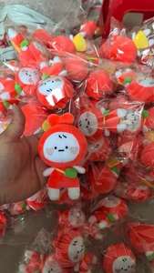 Custom 10cm Kawaii Baby Dog Plushies Cute Doll Idol Kpop Animal Toy con forro de malla Llavero Fábrica Custom Make Ring Plushies - Product Image 4