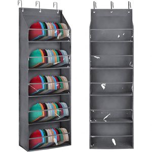 Hat <b>Racks</b> for Baseball Caps Clear Deep Pockets Hat Organizer for Closet <b>Wall</b> Hold Storage Holder - Product Image 6