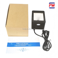 Lecteur de codes-barres USB CMOS 1D 2D pour kiosques, tourniquets, distributeurs automatiques, portails à billets, utilisation multi-scénarios, stock FCC/CE