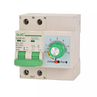 Qin Jia QJDS-63 63A 5-6 Jam Timer Daya Tinggi Rumah Tangga Layar Digital Sakelar Pengatur Waktu Proteksi Tegangan 230V 50/60Hz PVC