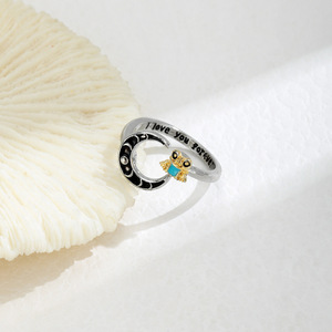 Bague ouverte en alliage en forme de grenouille, bijoux unisexes, cadeau, bagues tendance - Product Image 4