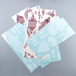 توصيل سريع ملصقات وشم حناء مؤقت لكامل اليد والأصابع، مقاومة للماء، ورق أبيض ووردي وبني وعنابي وأحمر للبنات والنساء - Product Image 4