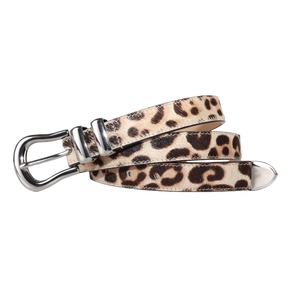Groothandel Dames Echt Lederen Riem Met Luipaardprint Paardenhaar Decoratieve Tailleband Designer Riem Custom Modieuze Stijl