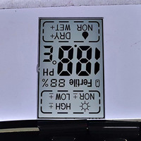 Testeur de pH du sol fabriqué en Chine avec affichage segmenté, hygromètre et écran LCD d'humidité du sol, affichage numérique, module LCD de type TN