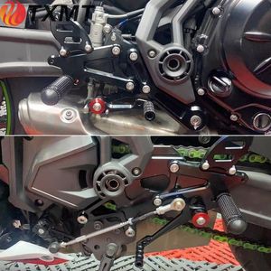 Conjuntos traseros ajustables de aluminio CNC para motocicleta, reposapiés trasero, clavijas para KAWASAKI Ninja 650 <span class=keywords><strong>Z650</strong></span> <span class=keywords><strong>ER6N</strong></span> 2017-2023 - Product Image 2