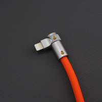 Câble de charge rapide USB C-C FlexElbow 90 degrés 240W, câble USB C à angle droit, cordon de charge en silicone compatible avec iPhone 17-15