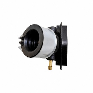 Collecteur d'admission de <span class=keywords><strong>carburateur</strong></span> <span class=keywords><strong>pour</strong></span> moteur de scooter GCC WH 100cc 110cc, coudière de tuyau d'admission en caoutchouc avec collier de serrage - Product Image 4