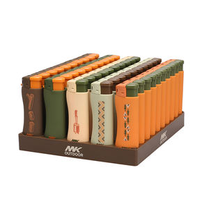 MK بالجملة ولاعة قوس كهربائي عتيق بشعار التخييم تصميم أنبوب جديد مخصص إلكتروني - Product Image 1