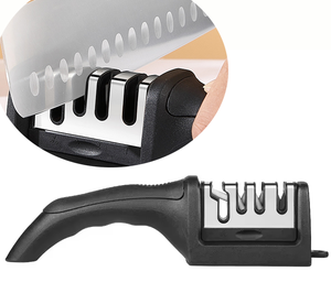 3/4-traps roestvrijstalen keramische messen-slijper, afneembaar, keukenhulp voor gemakkelijk slijpen - Product Image 4