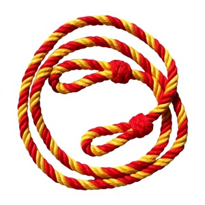 Cordón Ajustable RM 43 de Longitud y Diámetro Personalizados, Recubierto en Rojo y Amarillo, 100% Poliéster, Reutilizable, Ecológico, para Bolsas - Product Image 1