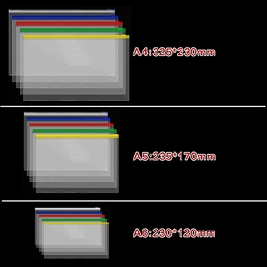 Bán buôn tùy chỉnh <span class=keywords><strong>PVC</strong></span> dây kéo chất lượng cao nhựa tập tin túi poly Zip khóa phong bì tập tin dây kéo thư mục - Product Image 6