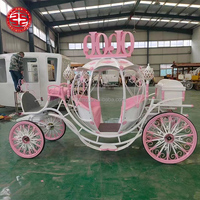 Carrosse Royal Électrique Personnalisé pour Mariage, Calèche Hippomobile de Tourisme à Vendre