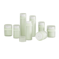 Pot en plastique cosmétique 15ml 30ml 50ml Pot crème brillant givré à double paroi pour crème pour le visage
