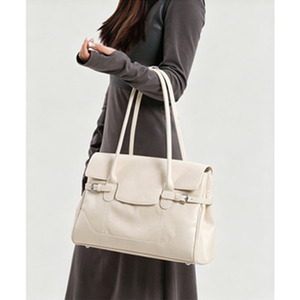 Sac fourre-tout en cuir de vache véritable pour femme, grande capacité, sac à bandoulière pour trajets quotidiens, sac à main minimaliste haut de gamme pour le travail - Product Image 2