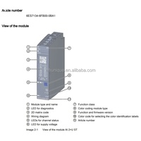 Nuevo y Original 6ES7134-6FB00-0BA1 6es71346fb000ba1 Módulo de Entrada Analógica SIMATIC ET200S en Stock en Almacén