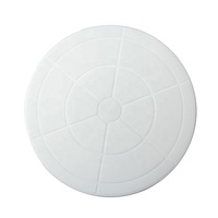 Plateau tournant à gâteau rond en plastique blanc de 11 pouces, support à gâteau de mariage, kit de décoration de gâteau pour biscuits, cupcakes