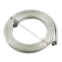 Câble de mise à la terre pour borne de recharge en cuivre étamé tressé ou nu de 16/25/50 mm² TXZ-16/25/50 T2 en cuivre rouge