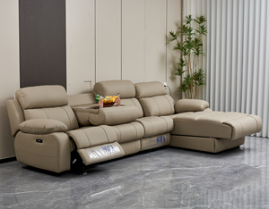 أريكة فاخرة عالية الجودة ذكية على شكل حرف l مع أريكة كرسي كهربائي للنوم متعددة الوظائف من السينما - Product Image 4