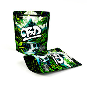 Tùy Chỉnh In Ăn Được Gummy Bao Bì Túi Nhựa Mùi Bằng Chứng Trẻ Em Kháng Mylar Túi Bao Bì Thực Phẩm 3.5G Thuốc Lá Túi - Product Image 1