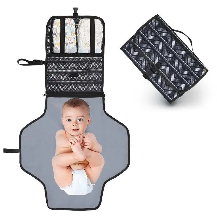 नवजात बेबी अनिवार्य गोद भराई उपहार पोर्टेबल एक-हाथ के लिए डायपर बदलते पैड बेबी डायपर बैग या बदलने की मेज पैड