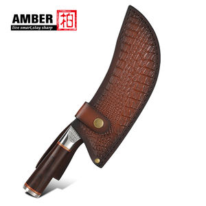 Manico in legno professionale in acciaio al carbonio grande coltello Vking Almazan cucina Chef <span class=keywords><strong>Set</strong></span> di <span class=keywords><strong>coltelli</strong></span> <span class=keywords><strong>da</strong></span> macellaio con guaina in pelle - Product Image 3