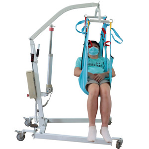 Yuqilin Arnés de Ducha de Malla Azul Cielo de Cobertura Completa, Seguro para el Cuidado de Personas Mayores, Estilo Brida con Nivelación de Carga - Product Image 1