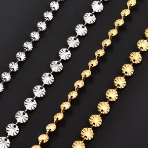 Cadena Hecha a Mano de Acero Inoxidable de 4/5 mm de Ancho, Color Plata o Oro, Collar y Pulsera de Alta Calidad, Joyería para Hombre y Mujer - Product Image 3