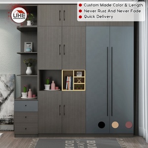 Custom Made Solid Wardrobe <strong>Door</strong> Long Handle Pulls Kitchen Cabinet <strong>Door</strong> Handles <strong>Black</strong> - Product Image 2