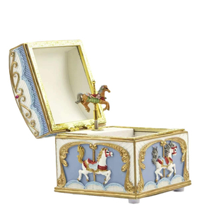 Résine Artisanat Musique Boîte À Bijoux Carrousel Décoration De Table Pour Enfants et Cadeau D'anniversaire pour Petite Amie Caractéristique <span class=keywords><strong>Chanson</strong></span> - Product Image 4