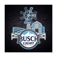 Boîte néon LED personnalisée haute luminosité en acrylique rétroéclairée, panneau mural suspendu pour bière, enseigne lumineuse