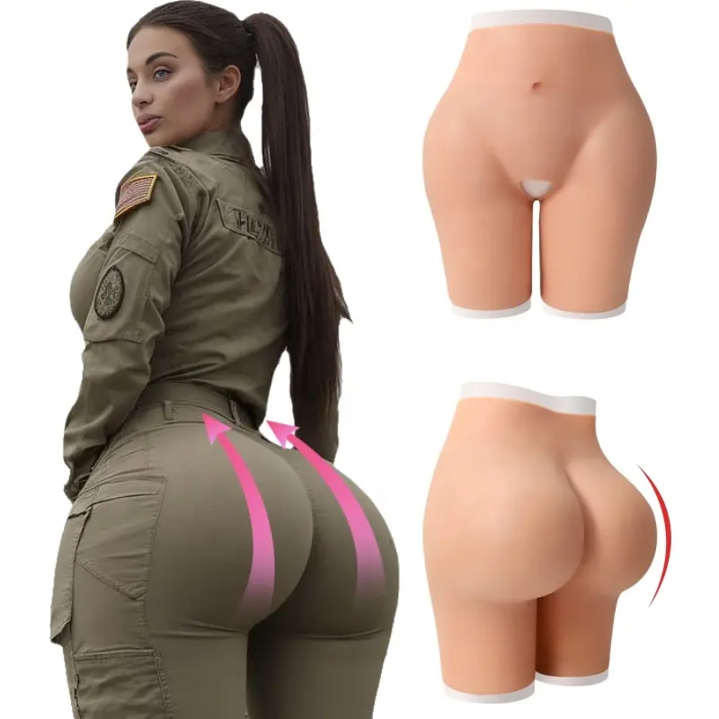 Plus Size Shapers Woman Shaper Wear Underwear Silicon Big buttocks and hips padded silicone boobs silicone panty butt women bra