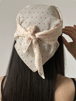 Op maat bedrukte katoenen bandana, ademend, absorberend, hoofdband, zakdoek, polsband, voor buiten sporten, reizen, fietsen, met aangepast logo