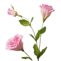 BF-CP02 Décoration d'intérieur : Fleurs artificielles de Lisianthus et de Gentiane de Prairie, haute qualité, toucher réel, effet hydratant