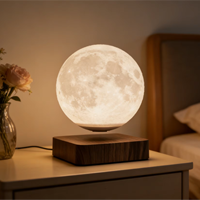 Lampe lune lévitante Maglev, imprimée en 3D, ornement de maison, veilleuse, décoration technologique, cadeau pour la Saint-Valentin chinoise