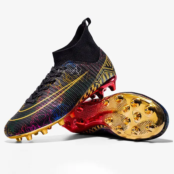 Özelleştirmek Oem kendi ucuz futbol Cleats özel çizmeler Ag erkek açık futbol ayakkabıları