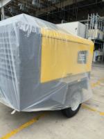 Compresseur d'air diesel portable de haute qualité pour l'exploitation minière, 12 bars, 350 CFM, équipé d'un moteur et d'un corps de pompe
