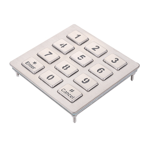 Tùy chỉnh 12 phím thép không gỉ 304 LED chiếu sáng backlit Bàn phím IP65 - Product Image 2