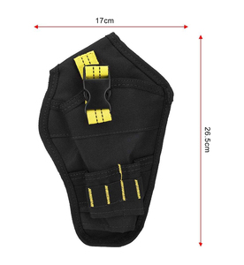 Funda de cinturón portátil OEM de alta resistencia para taladro atornillador, bolsa de herramientas inalámbrica para electricista, soporte para brocas, bolsa de almacenamiento para taladro inalámbrico. - Product Image 3