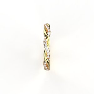 แหวนเพชรประดับ avarta ทอง14K ทำด้วยมือผลิตในห้องปฏิบัติการ - Product Image 3