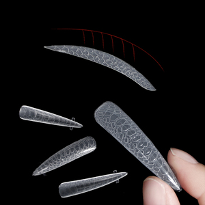 120pcs 3D Snake Stiletto <b>Nail</b> Dual Forms Full Attached Gel <b>Extension</b> Mold Tips for <b>Nail</b> Design - Product Image 2