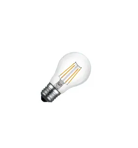 A60 Edison kaca Global, lampu pencahayaan LED filamen kaca 9W 10W 12W klasik